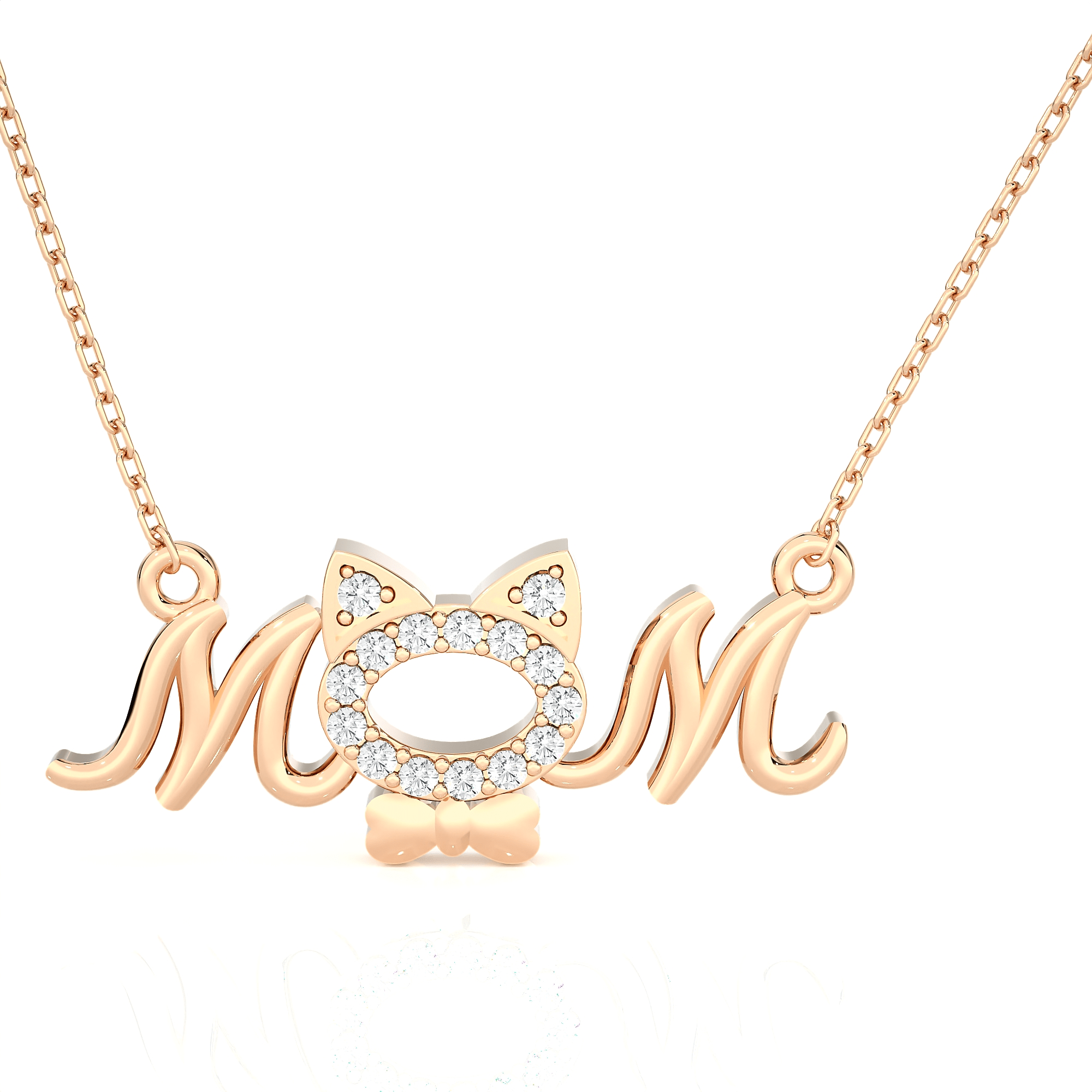 1/10  ctw Round Lab Grown Diamond Fashion Necklace
