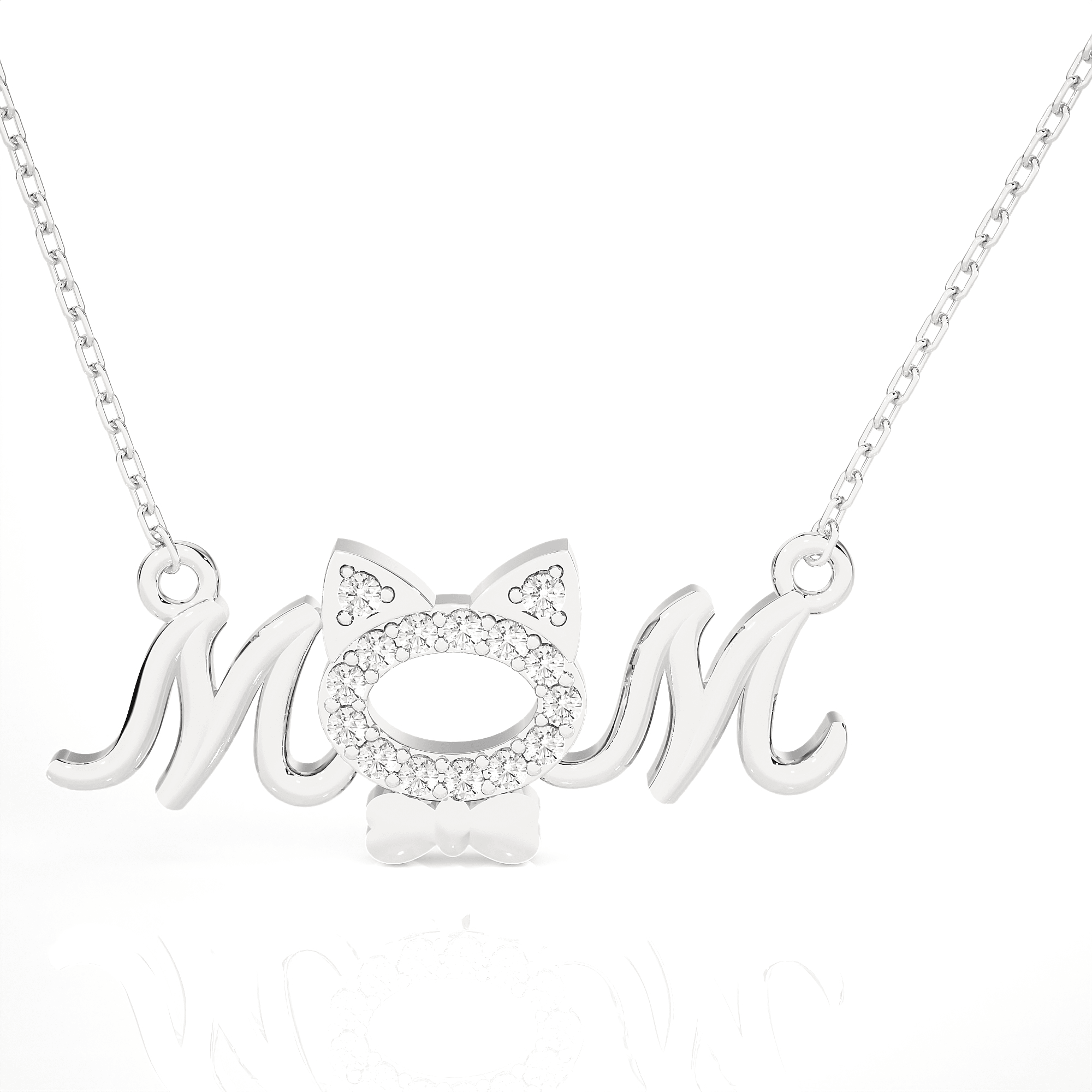 1/10  ctw Round Lab Grown Diamond Fashion Necklace
