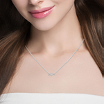 1/10  ctw Round Lab Grown Diamond Fashion Necklace