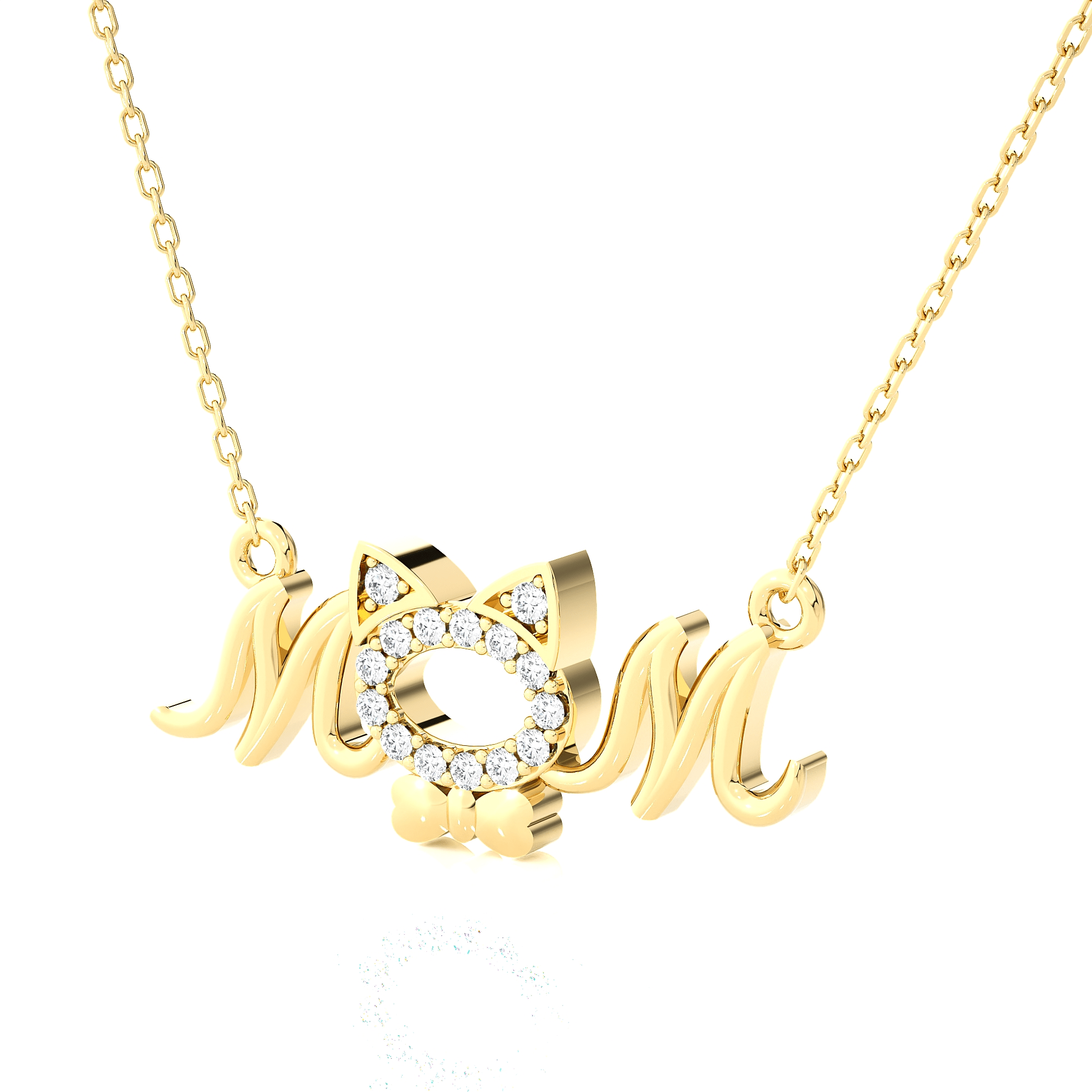 1/10  ctw Round Lab Grown Diamond Fashion Necklace