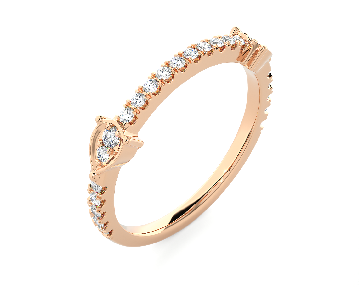 1/4 ctw Round Lab Grown Diamond Ring