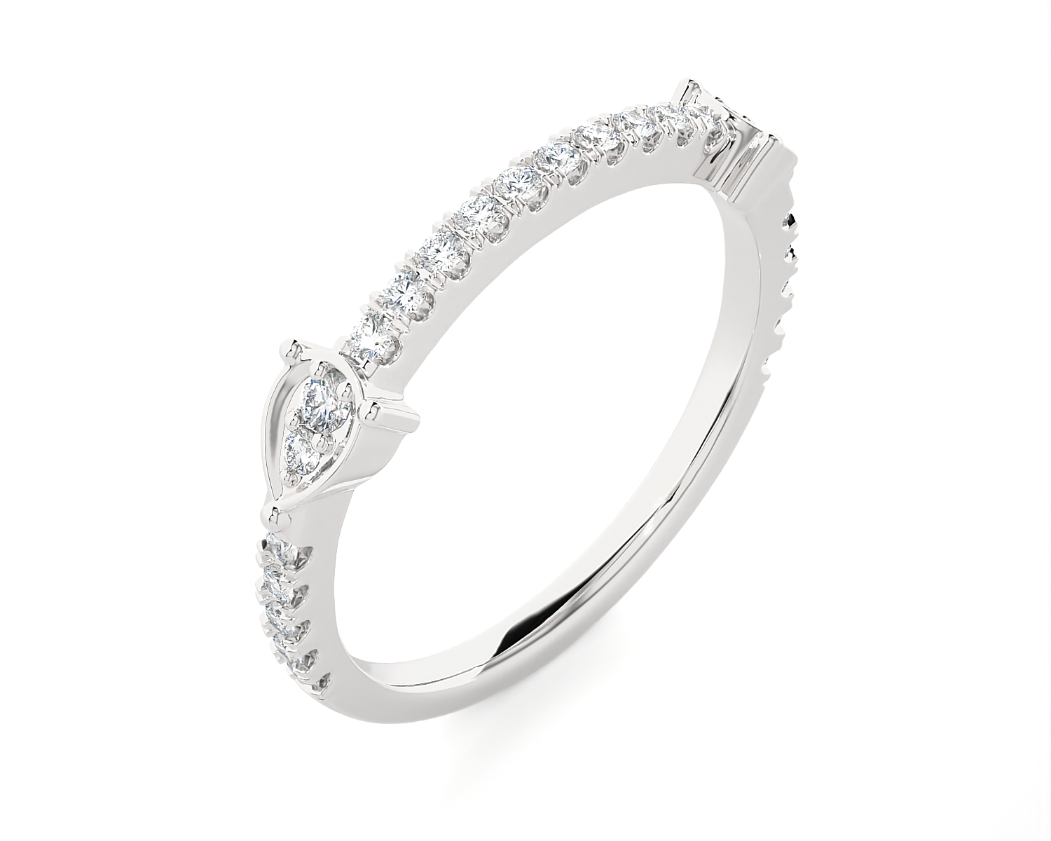 1/4 ctw Round Lab Grown Diamond Ring