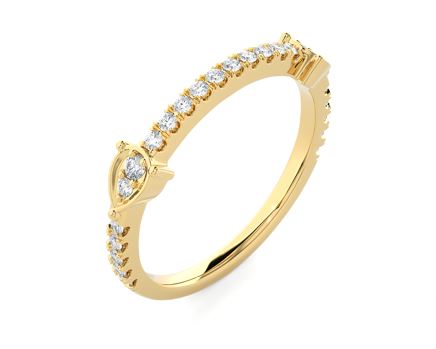 1/4 ctw Round Lab Grown Diamond Ring