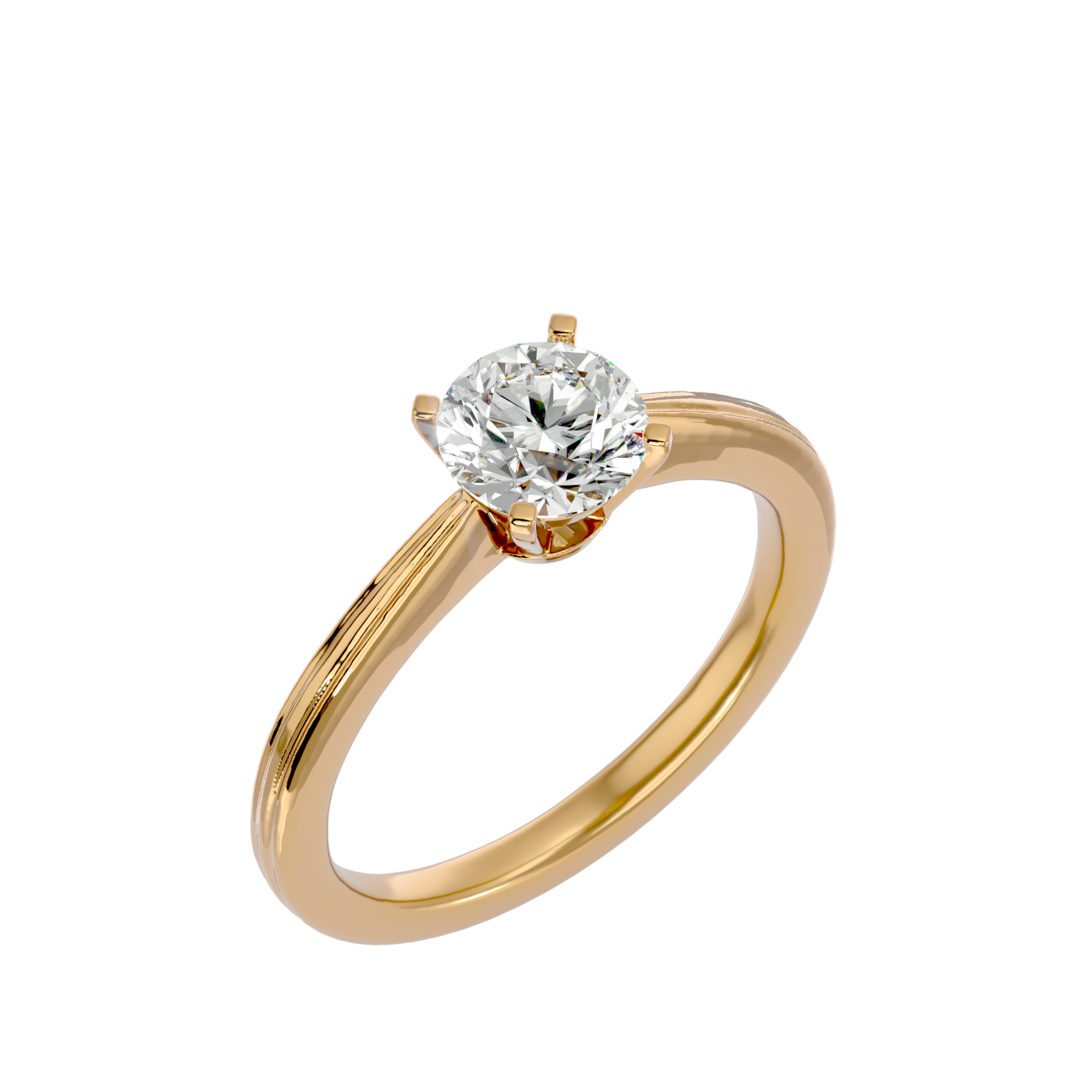 1 1/4 ctw Round Lab Grown Diamond Solitaire Engagement Ring