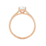 1 1/4 ctw Round Lab Grown Diamond Side Stone Engagement Ring