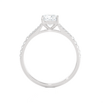 1 1/4 ctw Round Lab Grown Diamond Side Stone Engagement Ring