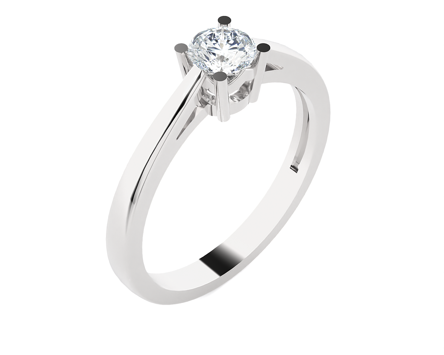 1/3 ctw Round Lab Grown Diamond Solitaire Engagement Ring