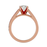 1 5/8 ctw Round Lab Grown Diamond Side Stone Engagement Ring