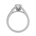 1 5/8 ctw Round Lab Grown Diamond Side Stone Engagement Ring