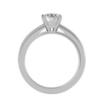 1 ctw Round Lab Grown Diamond Side Stone Engagement Ring