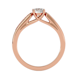 5/8 ctw Round Lab Grown Diamond Side Stone Engagement Ring