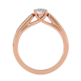 5/8 ctw Round Lab Grown Diamond Side Stone Engagement Ring