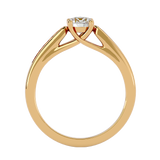 5/8 ctw Round Lab Grown Diamond Side Stone Engagement Ring
