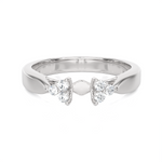 5/8 ctw Round Lab Grown Diamond Side Stone Engagement Ring