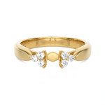 5/8 ctw Round Lab Grown Diamond Side Stone Engagement Ring