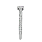 1 1/4 ctw Round Lab Grown Diamond Side Stone Engagement Ring