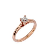 5/8 ctw Emerald-Cut Lab Grown Diamond Solitaire Engagement Ring