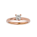 5/8 ctw Emerald-Cut Lab Grown Diamond Solitaire Engagement Ring