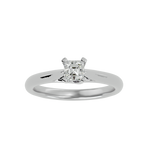 5/8 ctw Emerald-Cut Lab Grown Diamond Solitaire Engagement Ring