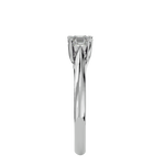 5/8 ctw Emerald-Cut Lab Grown Diamond Solitaire Engagement Ring
