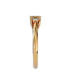 5/8 ctw Emerald-Cut Lab Grown Diamond Solitaire Engagement Ring