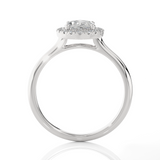 Oval Lab Grown Diamond Halo Engagement Ring