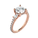 Round 3 Stone Lab Grown Diamond Ring