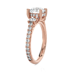 Round 3 Stone Lab Grown Diamond Ring