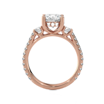 Round 3 Stone Lab Grown Diamond Ring