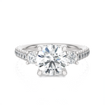 Round 3 Stone Lab Grown Diamond Ring