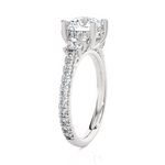 Round 3 Stone Lab Grown Diamond Ring