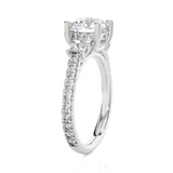Round 3 Stone Lab Grown Diamond Ring