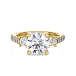 Round 3 Stone Lab Grown Diamond Ring