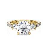 Round 3 Stone Lab Grown Diamond Ring