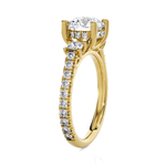 Round 3 Stone Lab Grown Diamond Ring