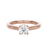 Round Lab Grown Diamond Solitaire Engagement Ring
