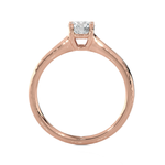 Round Lab Grown Diamond Solitaire Engagement Ring