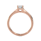 Round Lab Grown Diamond Solitaire Engagement Ring