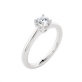Round Lab Grown Diamond Solitaire Engagement Ring