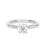 Round Lab Grown Diamond Solitaire Engagement Ring