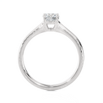 Round Lab Grown Diamond Solitaire Engagement Ring