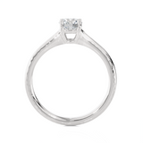 Round Lab Grown Diamond Solitaire Engagement Ring