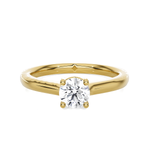 Round Lab Grown Diamond Solitaire Engagement Ring