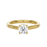 Round Lab Grown Diamond Solitaire Engagement Ring
