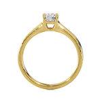 Round Lab Grown Diamond Solitaire Engagement Ring