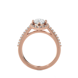 Marquise Lab Grown Diamond Halo Engagement Ring