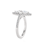Marquise Lab Grown Diamond Halo Engagement Ring