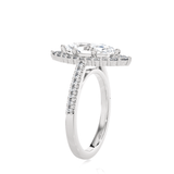 Marquise Lab Grown Diamond Halo Engagement Ring