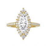 Marquise Lab Grown Diamond Halo Engagement Ring