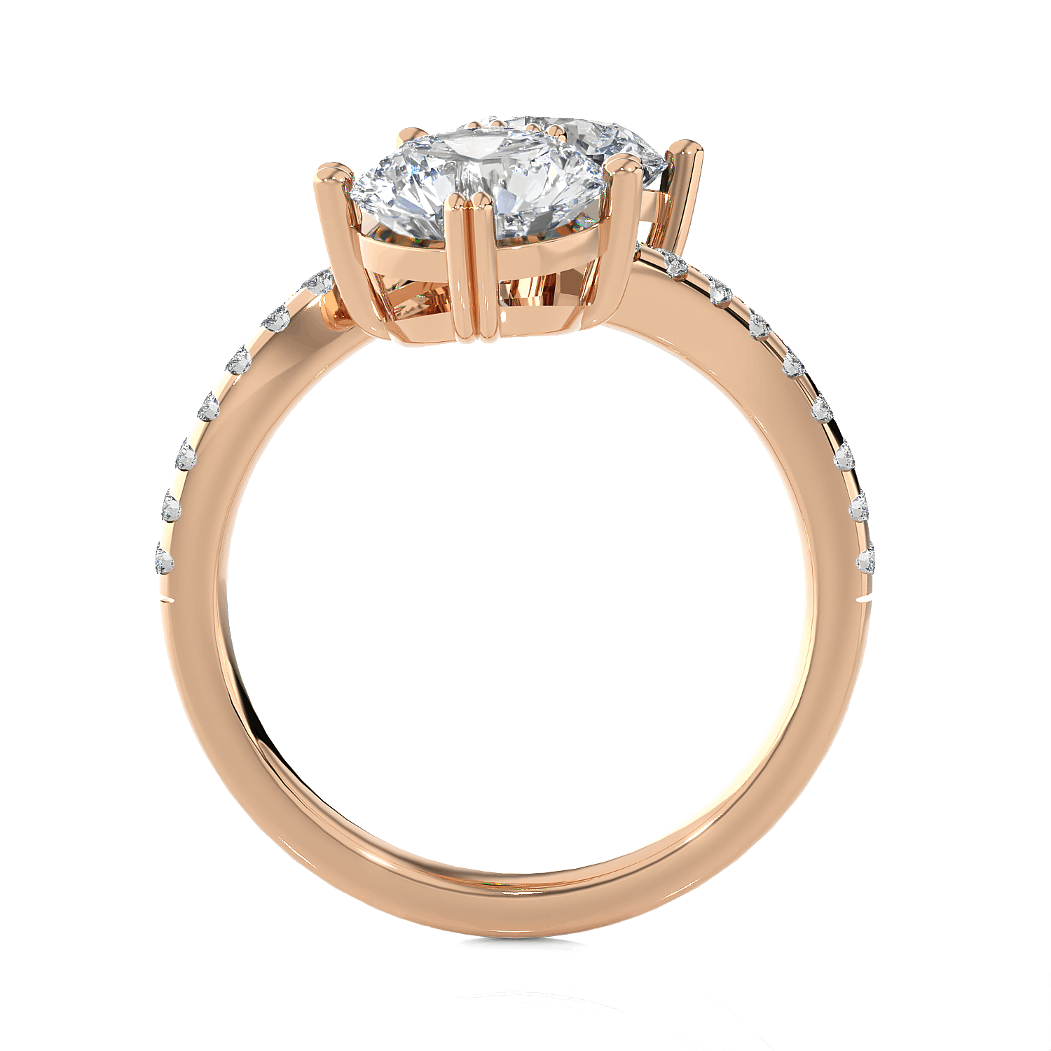 Round Lab Grown Diamond Ring